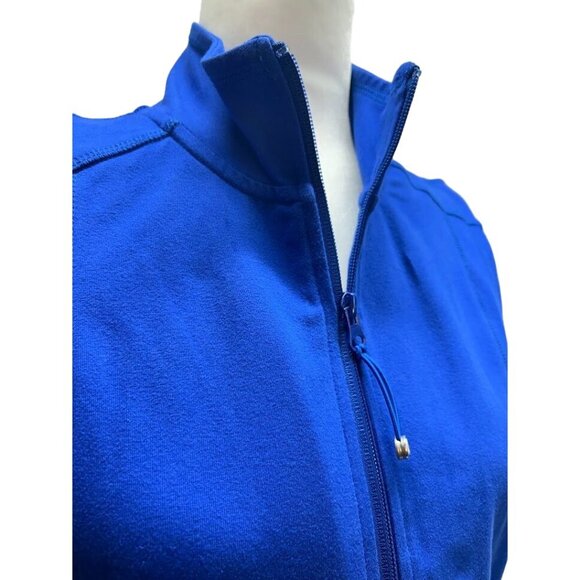 T By Talbots Small Vest Women's Blue Sleeveless Full-Zip - Picture 8 of 8